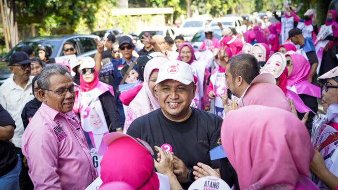 Flashmob, Cara Unik Atang-Annida Sapa Masyarakat di Hari Terakhir Kampanye