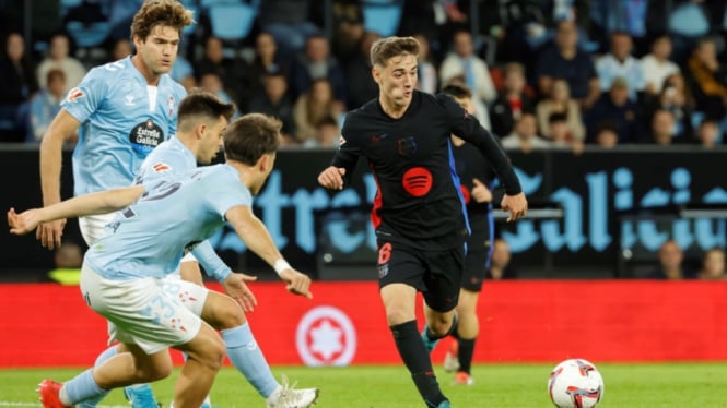 Gavi saat Barcelona melawan Celta Vigo