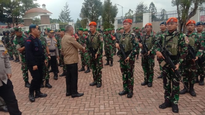 VIVA Militer: Prajurit Kopasgat hadiri Gelar Pasukan Pengamanan Pilkada di Papua