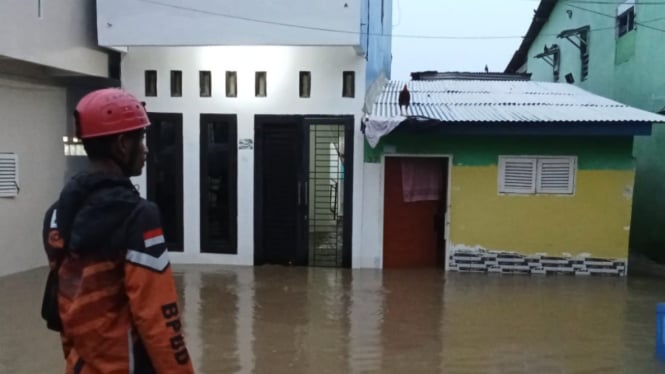 Banjir di Kota Medan, H-1 jelang Pilkada serentak 2024.(dok BPBD Medan)