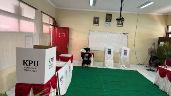 Take a look at the polling station where Jokowi and Iriana held their vote for the regional elections