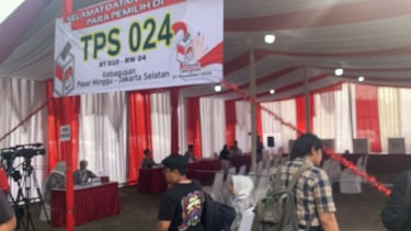 TPS Megawati dan keluarga mencoblos Pilgub Jakarta