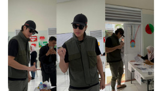 Santai Tapi Tetap Kece! Intip OOTD El Rumi Saat Nyoblos