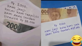 Heboh! Amplop Serangan Fajar Isi Rp2 Ribu, Pengirim Berikan Pesan Tak Terduga