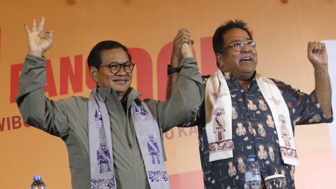 Pramono Anung-Rano Karno Tanggapi Hasil Perhitungan Cepat Pilkada DKI Jakarta