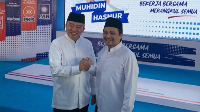 Pasangan calon Gubernur dan Wakil Gubernur Kalsel, H Muhidin dan Hasnuryadi Sulaiman