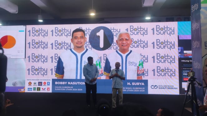 Vicegobernador y vicegobernador de Sumatra del Norte, Bobby Nasution-Surya (BSPutra/VIVA).