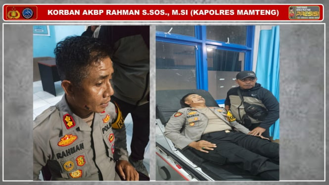 Kapolres Mamberamo Tengah AKBP Rahman terkena panah (dok Polda Papua)