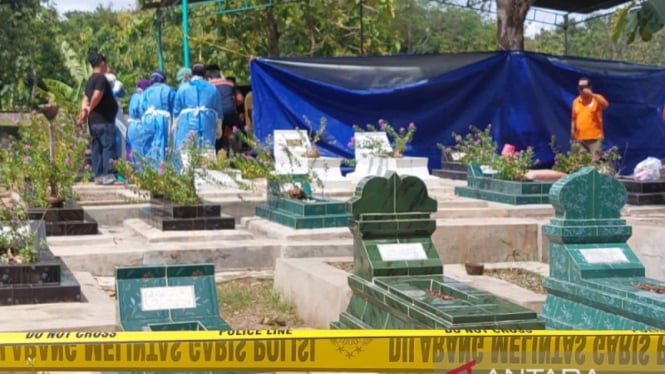 Polda Jateng ekshumasi makam pelajar SMK di Semarang korban penembakan polisi