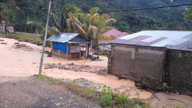 Banjir di Nagari IV Koto Ilir Batang Kapas, Pesisir Selatan, Sumbar