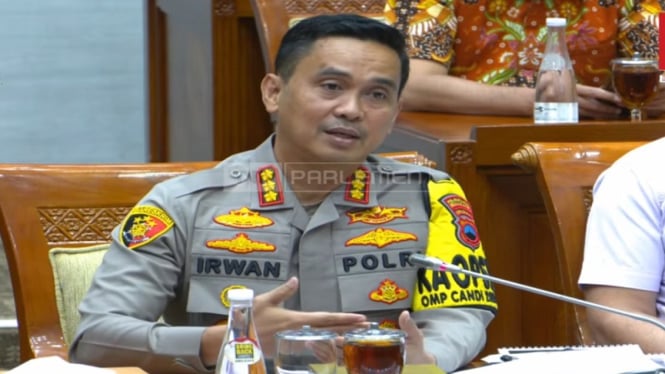 Kapolrestabes Semarang Kombes Pol Irwan Anwar di DPR