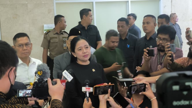 Ketua DPR RI, Puan Maharani di Kompleks Parlemen, Senayan, Jakarta Pusat, Selasa, 3 Desember 2024