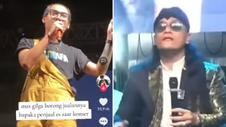 Viral! Momen Gilga Suami Happy Asmara Borong Dagangan Penjual Es Saat Manggung, Netizen Bandingkan dengan Gus Miftah