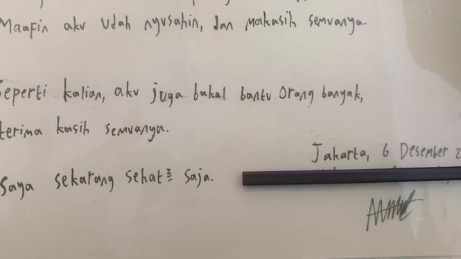 Isi Surat (dok: istimewa)