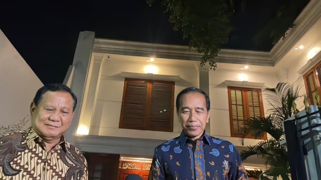 Presiden Prabowo Subianto bertemu dengan Jokowi di Kertanegara