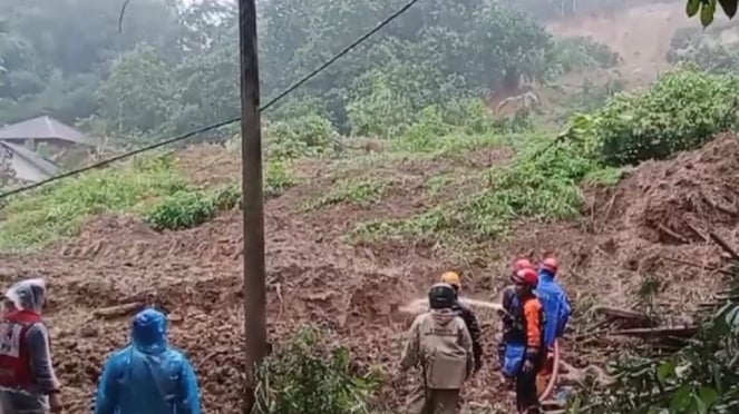 Longsor terjadi di Kabupaten Sukabumi