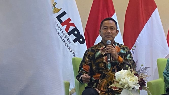 Kepala LKPP Hendrar Prihadi (Hendi) saat Konferensi Pers (Doc: Natania Longdong)