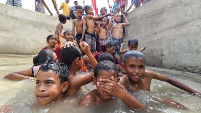 Anak-anak di Desa Banuan, NTT.