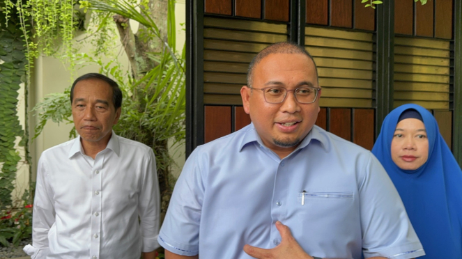 El político del partido Gerindra, Andrei, se reunió con Jokowi con Jokowi