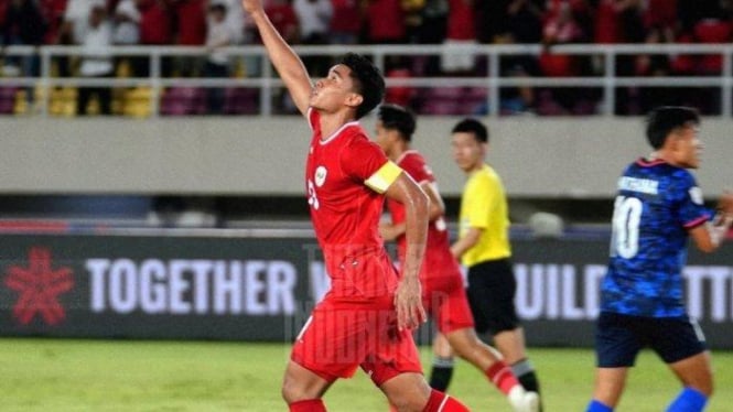 Muhammad Ferarri saat Timnas Indonesia vs Laos