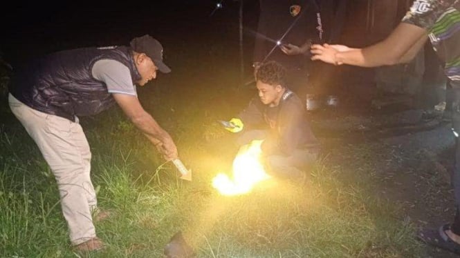 Polres Manggarai Timur olah TKP kasus suami aniaya istri berujung maut