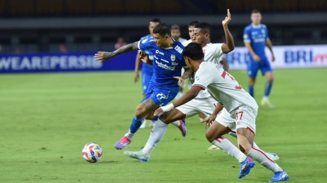 Striker Persib, Ciro Alves saat lawan Malut United