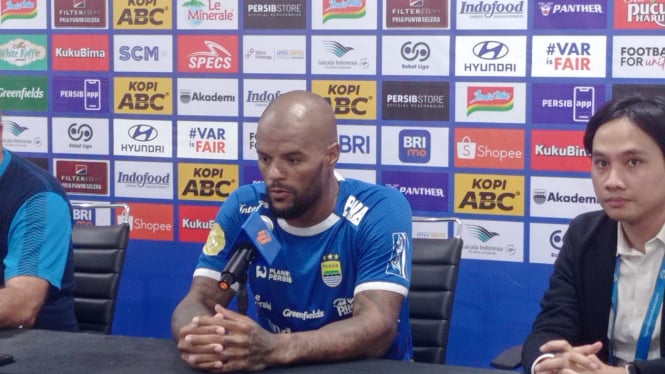 Penyerang Persib Bandung, David da Silva (Foto: Dede Idrus) 