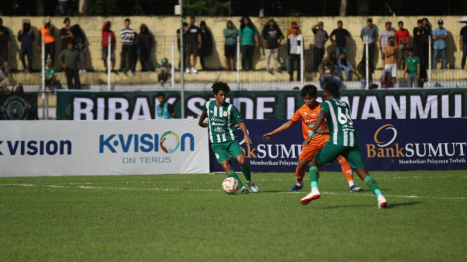 PSMS Medan lawan Persiraja Banda Aceh, di Stadion Baharuddin Siregar, Kabupaten Deliserdang.(dok PSMS)