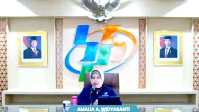 [dok. Plt. Kepala BPS, Amalia Adininggar Widyasanti, dalam konferensi pers di kantornya, Senin, 16 Desember 2024]