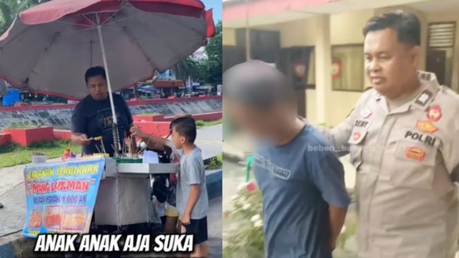 Viral Intel Polisi Nyamar Jadi Penjual Sempol Ayam