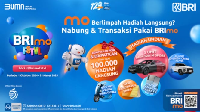 BRImo FSTVL 2024 Sediakan Ratusan Ribu Hadiah Menarik untuk Nasabah BRI