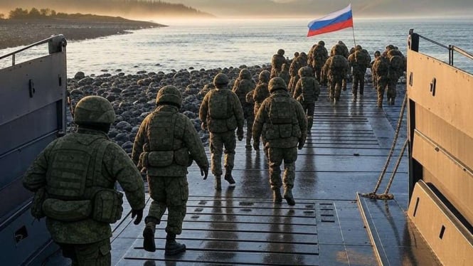 VIVA Militer: Gambar AI tentara Rusia mendarat di Alaska