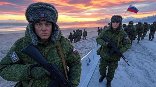 VIVA Militer: Gambar AI tentara Rusia mendarat di Alaska