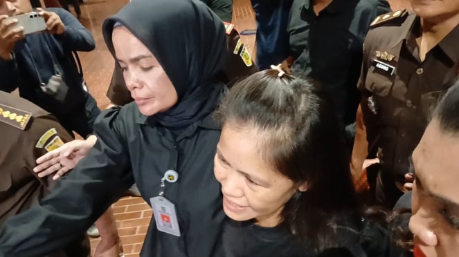 Mary Jane Veloso tiba di Terminal 2 F Bandara Soetta, Tangerang