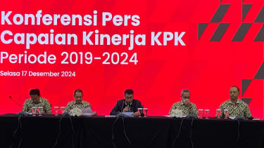 Pimpinan KPK jilid V di Gedung Merah Putih KPK