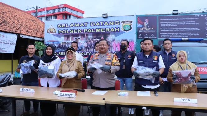 Polisi merilis kasus remaja begal payudara.