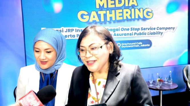 [dok. Corporate Secretary PT Asuransi Jasaraharja Putera (JRP-Insurnace), Widya Marisa, usai konferensi pers di kawasan Gunawarman, Kebayoran Baru, Jakarta Selatan, Rabu, 18 Desember 2024]