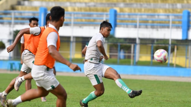 PSMS Medan lakoni sesi latihan.(dok PSMS)