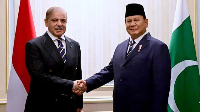 Presiden Prabowo Subianto Bertemu PM Pakistan Shehbaz Sharif