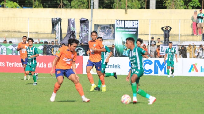 PSMS Medan saat bertanding melawan Dejan FC.(dok PSMS)