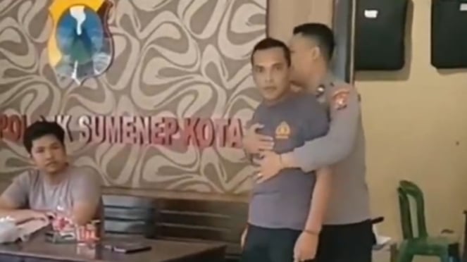 Viral! Oknum Polisi Polsek Sumenep Kota Menantang Warga Duel Carok