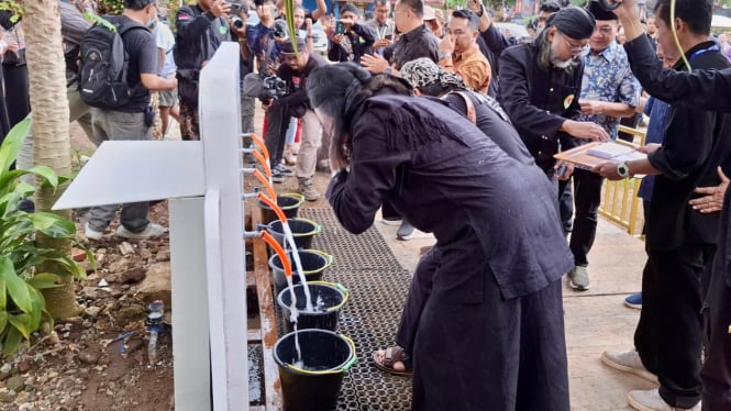 Syukuran penambahan jaringan air bersih di Desa Gendayakan, Paranggupito, Wonogiri