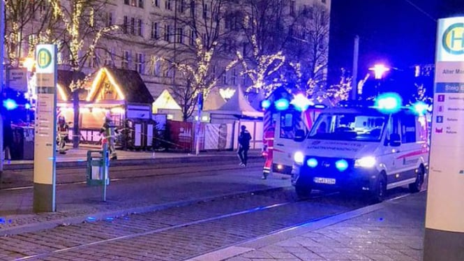 Warga Arab Saudi tabrak kerumunan di area pasar Natal di Magdeburg, Jerman