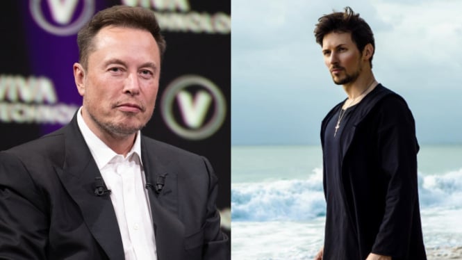 Elon Musk dan Pavel Durov.