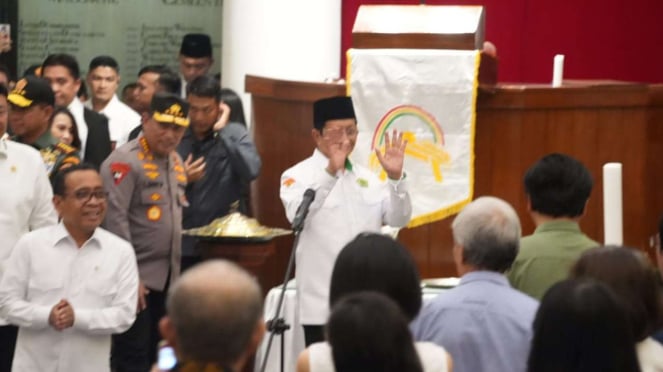 Menteri Agama Nasaruddin Umar meninjau sejumlah gereja di Jakarta 