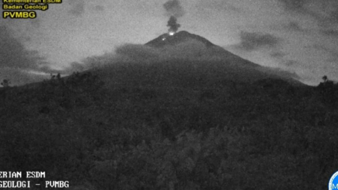 Explosión del Monte Semru.
