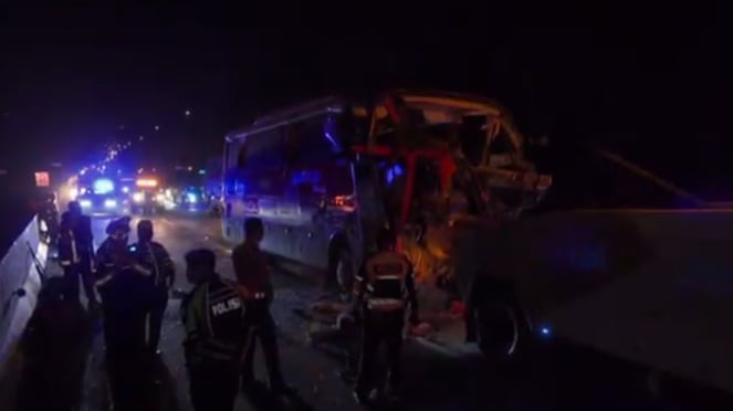 Accidente fatal en la autopista de peaje Cipularang KM 80