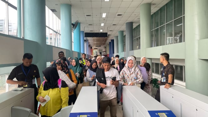 Aktivitas penumpang KAI Bandara di Medan.(dok Railink)