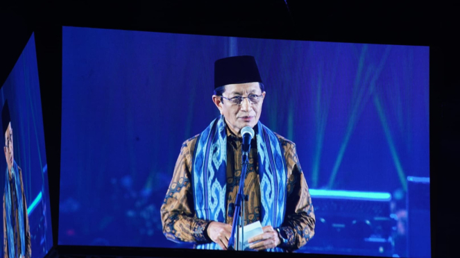 Menteri Agama Nasarudin Umar Pidato Sambutan Natal Nasional 2024 (Doc: Kemenag)