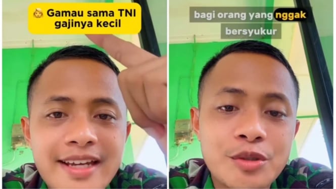 Heboh! Begini Jawaban Anggota TNI ke Wanita yang Bahas Kalau Gaji TNI Kecil